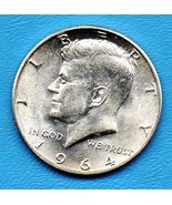 1964 D Kennedy Halfdollar (uncirculated) - Silver - BRILLANT - £19.98 GBP