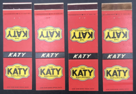 Lot of 4 Vintage Missouri Kansas Texas MKT Katy Railroad Matchbook Covers - £9.70 GBP