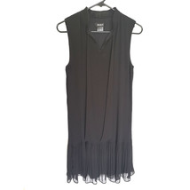 nwt DKNY Black Pleat Chiffon Short Dress 8  - $59.00