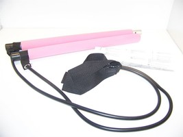 Pilates Bar Yoga Exercise Bar w/ Resistance Bands unbranded PINK NEW - £17.60 GBP