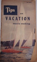  Vintage Bell &amp; Howell Tips On Vacation Movie Making Booklet 1954 - £3.98 GBP