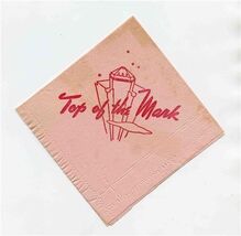 Mark Hopkins Top of the Mark Cocktail Napkin San Francisco California - $13.86