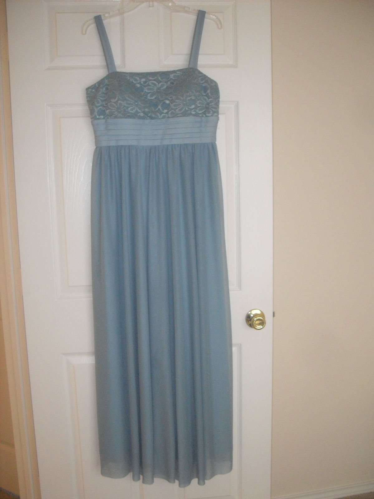 R &amp; M Richards New Womens Teal Lace Sleeveless Full Length Dress    10 - $18.98