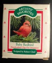 Hallmark Keepsake Christmas Ornament 1988 Baby Redbird Robert Chad Original Box - £7.02 GBP