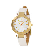 Brand New DKNY NY2404 Stanhope White Leather Band Women Quartz Watch - £66.17 GBP