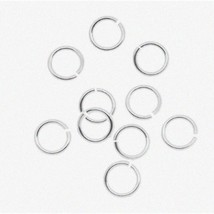 Sterling Silver Sparkle Rings - 50pcs Small O Ring Connecto - £15.60 GBP