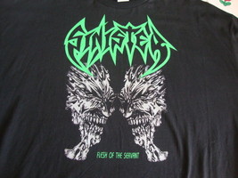 SINISTER Flesh Of The Servant heavy death metal concert tour T shirt Men's 3XL - £23.69 GBP