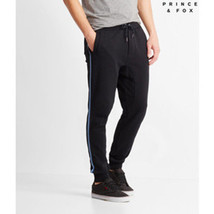 NEW Men&#39;s AERO Fleece Jogger Black Athletic Sweatpants Cotton Blend Medium $45 - $16.81