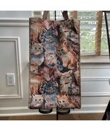 Vintage Cat Tapestry Wheeled Shopper Bag Tote Collapseable - $661.50 MXN