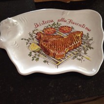 ceramic serving platter bistecca alla florentina 16” x 11” - £39.15 GBP