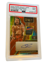 Shinsuke Nakamura WWF Autograph WWE Auto Select relic /25 tie dye PSA 9 POP 1/1 - £545.09 GBP