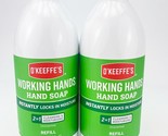 O Keeffes Working Hands Unscented Hand Soap Refill 25oz Lot of 2 - $28.98