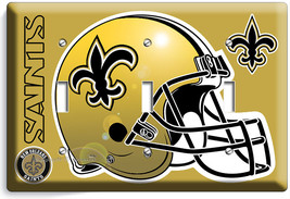 New Orl EAN S Saints Football Team Triple Light Switch Wall Plate Boys Room Decor - £13.92 GBP