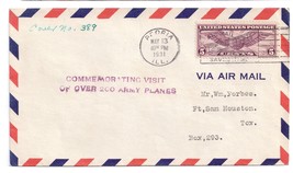 Aviation Week 1931 200 Army Planes Visit Peoria IL Sc C12 - £3.98 GBP