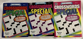 Lot of (3) Kappa Blue Ribbon Crosswords Special Easy-To-Solve Puzzle Books 2021 - £14.38 GBP