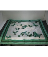 21&quot; x 21&quot; Butterfly Scarf Bandana Neckerchief Green &amp; White Girls Womens... - $190.20 MXN