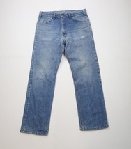 Vtg 70s Streetwear Mens 32x30 Distressed Straight Leg Denim Jeans Blue C... - $59.35