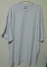Mens NWOT Port and Co Gray Short Sleeve Pocket T Shirt Size 4XL - $8.95