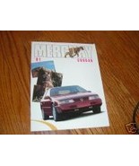 1991 Mercury Cougar XR7 Dealer Sales Brochure - £10.34 GBP