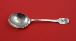 Norman Hammered by Shreve Sterling Silver Gumbo Spoon w/ applied mono &quot;B... - £100.08 GBP