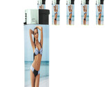 French Pin Up Girls D3 Lighters Set of 5 Electronic Refillable Butane  - $15.79