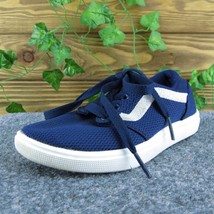 VANS Boys Sneaker Shoes Athletic Blue Fabric Lace Up Size Y 12 Medium - £18.69 GBP