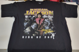 Vintage Y2K Michael Jackson THRILLER King of Pop T Shirt Men 3XL - £18.96 GBP