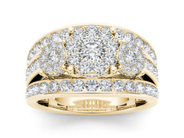 Authenticity Guarantee 
10K Yellow Gold 2ct TDW Diamond Ring - £1,666.21 GBP