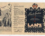 Salzburg Austria Brochure with Map &amp; Advertising - £12.38 GBP