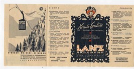 Salzburg Austria Brochure with Map &amp; Advertising - £12.46 GBP