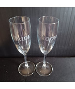 Vintage Bride And Groom Champagne Glasses - $113.09 MXN