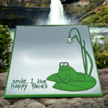 Vtg Frog Hanging Locker Mirror 1978 Freelance Smile I Like Happy Faces - $49.95