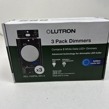 Lutron 3 Pk Dimmers White Toggler RCL-153PNL-WH-3 SinglePole 3-Way - $29.65