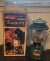  Vintage Coleman Lantern 4 1978 Model 220 220J Globe  Double Mantle Box  - $59.40