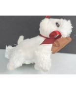 Lou Rankin Friends Snowflake Plush White Westie Terrier Dog Stuffed Anim... - £16.54 GBP