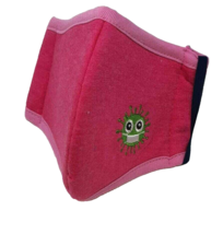 Unisex Washable Pink Face Mask For Kids Reusable Mouth Cover Protection ... - $8.96