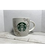 Starbucks 14oz Mug Swirl Siren Mermaid White Ceramic Cup NEW - £13.21 GBP