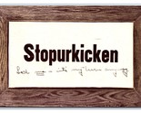 Comic Motto Stopyurkicken DB Postcard W2 - £3.17 GBP