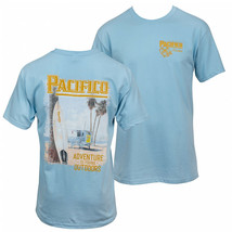 Pacifico Adventure Is Out There Beach Front and Back Print T-Shirt Blue - £27.85 GBP+