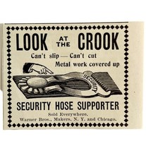 Warner Bros Security Hose Support 1894 Advertisement Victorian Fashion A... - €17,00 EUR