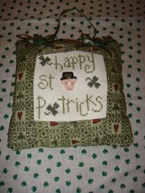 Pine Mountain Completed Cross Stitch Happy St. Patrick&#39;s Day - $18.99