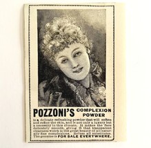 Pozzoni&#39;s Complexion Powder 1894 Advertisement Victorian Beauty ADBN1yy - £7.82 GBP