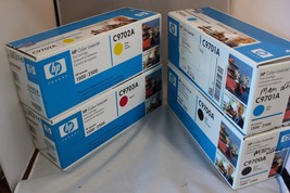 HP Printer Toner LaserJet C9700A C9701A C9702A C9703 4 Genuine Color 1500 2500 - £43.22 GBP