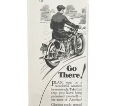 Harley Davidson 45 Twin Advertisement 1929 Motorcycle Go There DWCC10 - £23.64 GBP