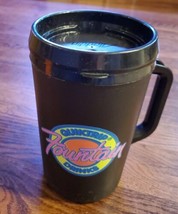 Vintage Aladdin Neon Black Pink 90&#39;s  Insulated Travel Mug QT Quiktrip .... - £18.39 GBP