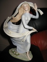 Vintage Laszlo Ispanky Bisque Porcelain Figurine SPRING FEVER, 12&quot; Limit... - $200.00