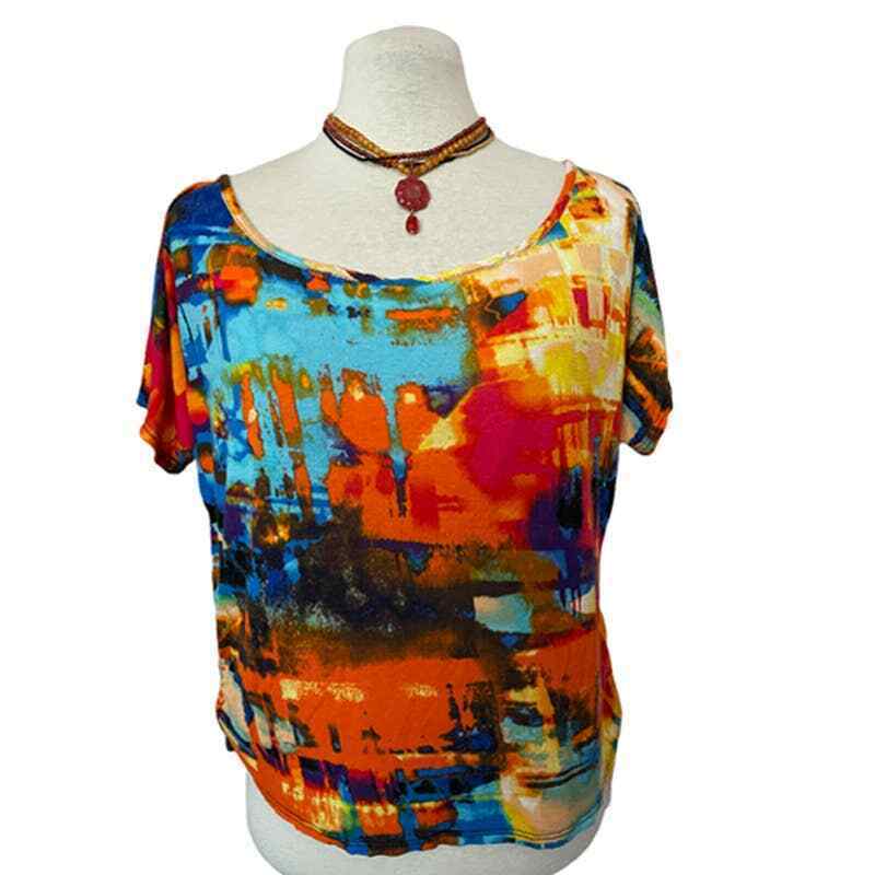 American City Wear Short Sleeve Crop Top Size M - $14.85