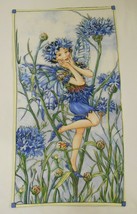 The Cornflower Fairy Fabric Panel Wall Art Hanging Cicely Mary Barker 22x41&quot; - £43.91 GBP