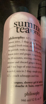 Philosophy Summer Tea Spritzer Shampoo Shower Gel Bubble Bath, 32 Oz - £23.94 GBP