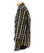 Point Zero Blue Yellow Plaid Long Sleeve Button Down Men&#39;s Shirt XXL, XX... - £13.24 GBP